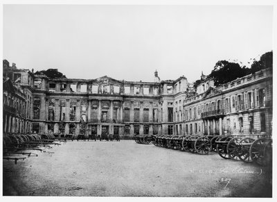 Cannons in the Courtyard of the Chateau de Saint-Cloud by Adolphe Giraudon